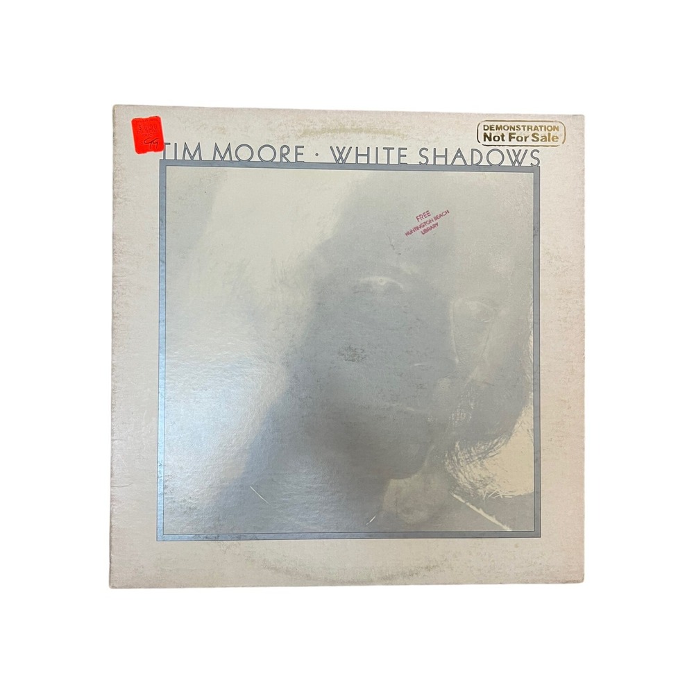 Tim Moore White Shadows Vinyl LP 12" Multicolor Good Asylum Records 1977 Promo